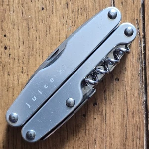 LEATHERMAN JUICE SC2 MULTI PLIERS TOOL KNIFE SILVER RETIRED - Picture 1 of 10