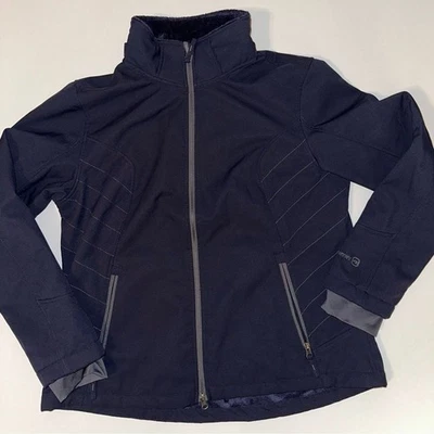 Free Country Women’s XL Softshell Jacket Faux Fur Lined Black Thumb Holes NWOT - Image 1 of 4