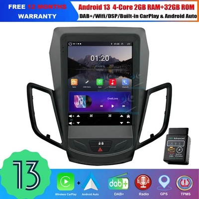 CarPlay Android Autoradio Multimedia Navisystem BT DAB Für Ford Fiesta 2009-2016 - Bild 1 von 4