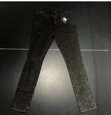Joe’s Jeans Mens 33 Black Denim Pants The Legend Skinny Distressed Rocker NEW - Image 1 of 4