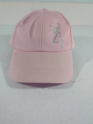 Browning Baseball Cap Hat Jewel Embroidery Logo PInk - Image 1 of 4