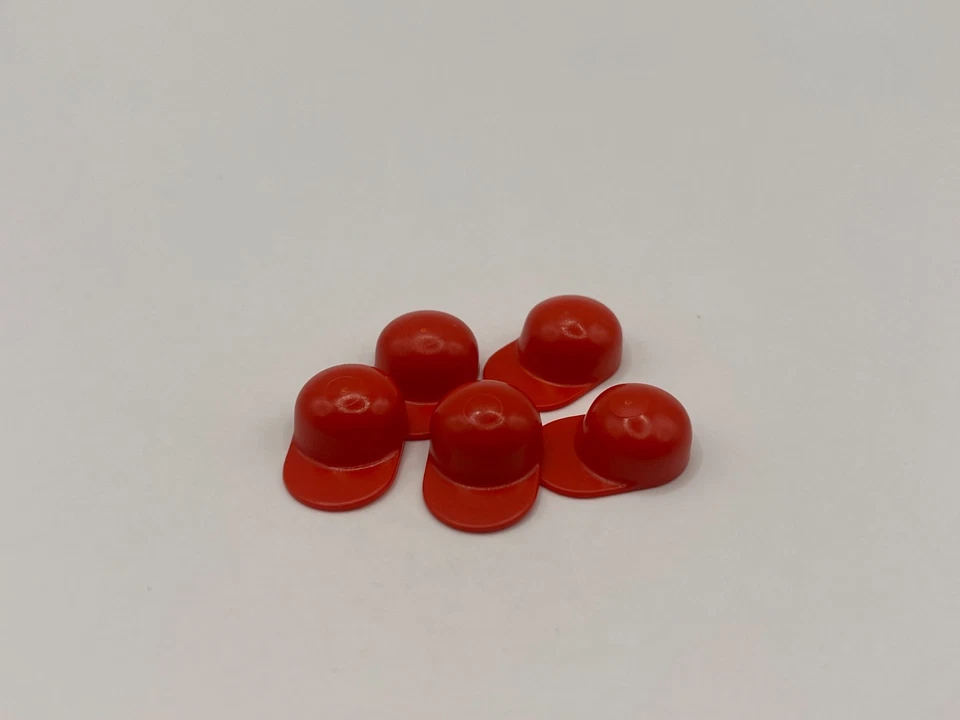 LEGO® Minifiguren Figuren Zubehör Cap rot 4485 Kopfbedeckung 5 STK NE - Bild 1 von 1