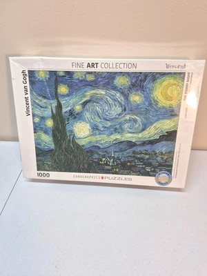 Eurographics Puzzle Fine Art Co-1000 Piece Van Gogh Starry Night Unopened - Image 1 of 4