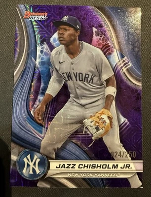 Jazz Chisholm Jr. /250 #36 2024 Bowmans Best New York Yankees Baseball Card MLB - Image 1 of 3
