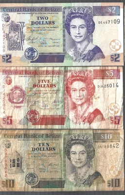 Belice ✨... $2 / $5 / $10... 💥 lote #4206 Foto 1 de 2