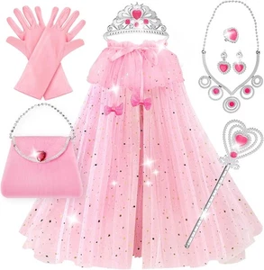 Juego de 10 PIEZAS Princesa para Niñas 3-6 Años con Varita Corona Capa Joyería Juguetes - Imagen 1 de 8