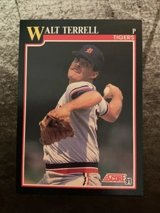 1991 Score - Walt Terrell #801 - Picture 1 of 2
