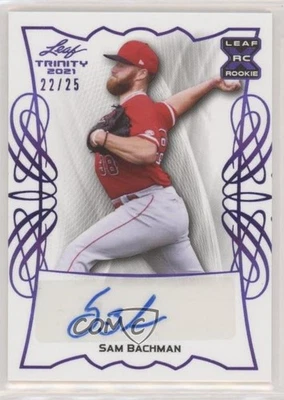 2021 Leaf Trinity Purple /25 Sam Bachman #BA-SB3 Auto - Image 1 of 2