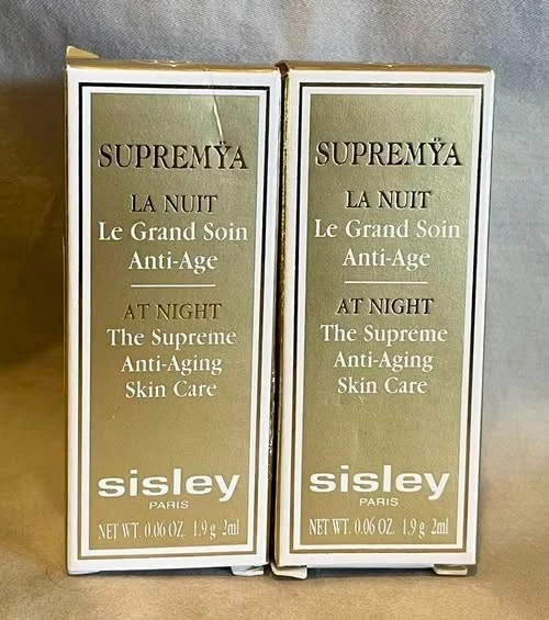 SISLEY PARIS Supremya La Nuit  Le Grand Soin Anti-Age  Skin Care Samples x 2 - Image 1 of 1