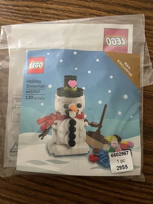 Lego- HOLIDAY SNOWMAN- Barnes And Noble- Limited Edition PROMO - 130 Pcs SEALED - Image 1 of 3