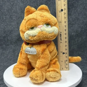 Vtg 2004 Ty Beanie Buddy Garfield Movie Plush Cat Collar Lasagna High Green Eyes - Picture 1 of 8