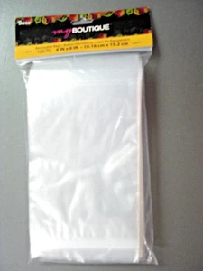 100 Darice Clear Poly Reclosable  Ziplock Bags 4 X 6 Inches Hobby Craft Storage - Picture 1 of 3