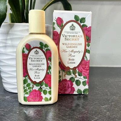 RARE Vintage Victoria's Secret Wild English Garden Her Majesty Rose Lotion 8 oz - Image 1 of 4