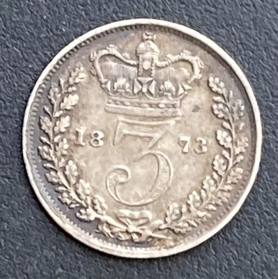 Victoria 1873 Silver Threepence Victorian Coin 3D Lot G53 - Image 1 of 3