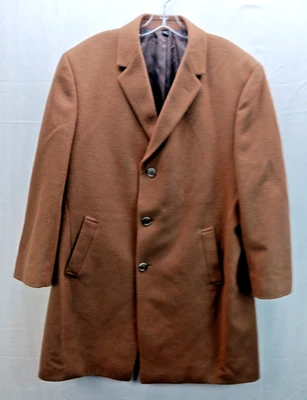 Jos. A. Gabardina/abrigo Bank 44R para hombre de lana camel-cachemira (3 botones) Foto 1 de 4