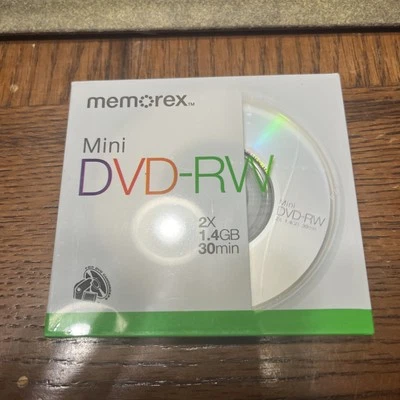 MEMOREX Mini DVD-RW Camcorder Discs 2 X 1.4GB 30 min Single Sided - Image 1 of 2