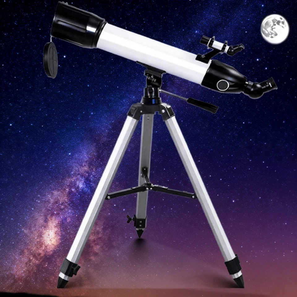 90mm Telescope for Beginners, Moon &Planet Viewing with Smartphone Photo Adapter - Image 1 of 4