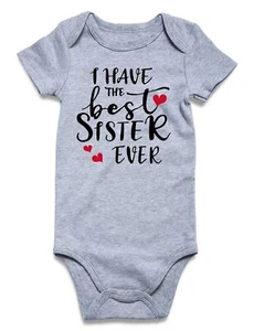 Baby Boy Girl Bodysuit 6-9 Months Short Sleeve One Piece Romper Funny Letter ... - Picture 1 of 6