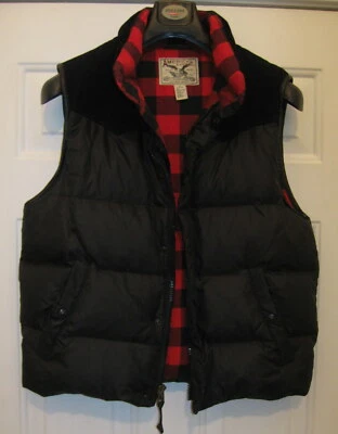 CHALECO ACOLCHADO DE PLUMAS DE PLUMÓN DE POLIÉSTER-PANA NEGRO PARA HOMBRE AMERICAN LIVING TALLA M  Foto 1 de 4