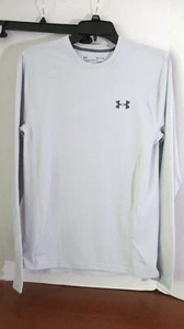 UNDER ARMOUR ~ grau PASSEND LANGARM ATHLETISCHES SHIRT ~ Herren klein - Bild 1 von 3