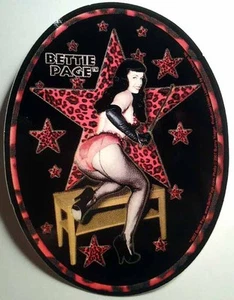 BETTIE PAGE VINYL DECAL STICKER VINTAGE PIN UP SEXY GIRL MODEL ROCKABILLY RETRO - Picture 1 of 1