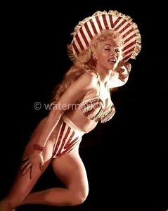 Vintage - LILLY CHRISTINE - BURLESQUE DANCER - 8X10 PUBLICITY PHOTO - Picture 1 of 1