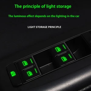 Car Sticker Door Window Switch Luminous Sticker Night Safety Accessories - Picture 1 of 4