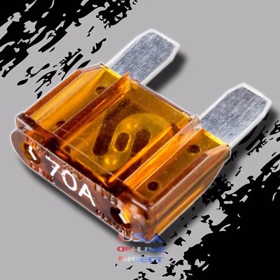 10pcs 70a AMP Platinum Large Blade Audio Maxi Fuse Car Marine Auto Motorcycle US - Image 1 of 2