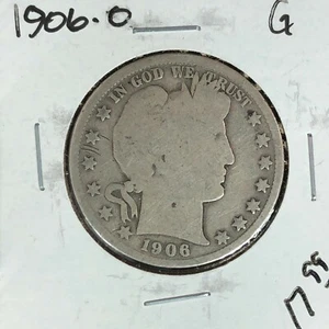 1906-D BARBER SILVER HALF DOLLAR ~ GOOD ~NICE COIN~ - Picture 1 of 2