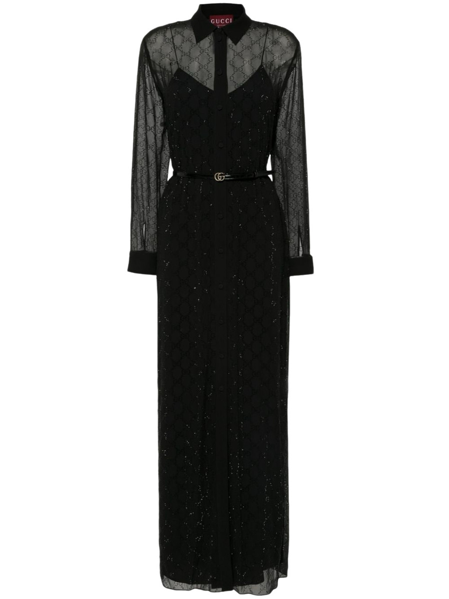 ワンピース GUCCI LONG DRESS (804827ZAF5Z 1000) Gucci Silk Maxi Dresses for Women for sale | eBay