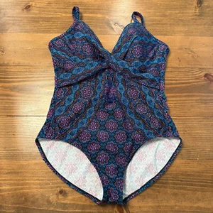 Traje de baño Miraclesuit Captivate Romani de una pieza talla 16 con aros piscina acanalada - Imagen 1 de 9