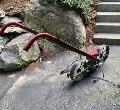 VINTAGE PLANET JR "IRON KING" GARDEN SEEDER w/ Plate "Working" - Image 1 of 4