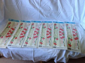 Rub on Transfers by Royal & Langnickel Geraniums x 6 - Picture 1 of 4