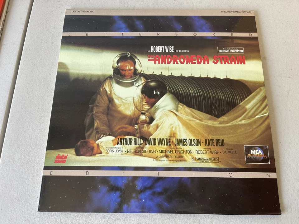 The Andromeda Strain 2-Disc Letterbox Laserdisc 1971 Sci Fi Thriller Robert Wise Foto 1 de 2