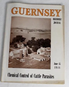 Guernsey Breeders Journal June 15, 1948 Cow Calf Bull Farms Cattle Dairy Ads - Picture 1 of 23
