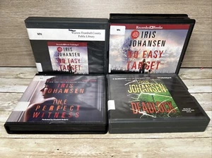 Lot of 4 Iris Johansen Audio Books on CD- No Easy Target, Perfect Witness, etc. - Picture 1 of 12