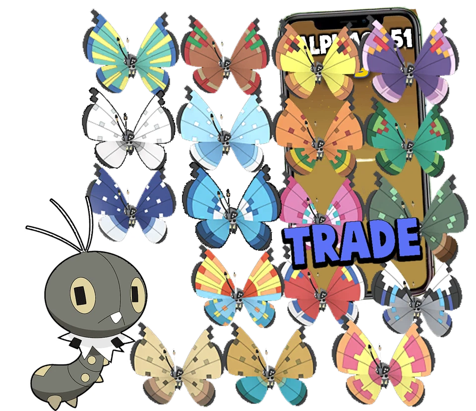 Pokemon Scatterbug Trade - Nuevo Pokemon Todos los Patrones disponibles Foto 1 de 1