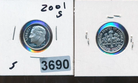 ROOSEVELT PROOF DIME - 2001-S - #3685 Cover