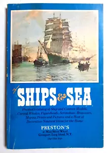 Vintage Preston's catalog of ship and cannon models OF SHIPS & SEA 1974 - Picture 1 of 3