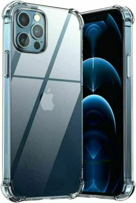 Case For iPhone 14 Pro Max Plus 13 11 12 XR 7 8 Clear Shockproof Cover Silicone - Image 1 of 4