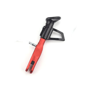 1Pc Red Black Adjustable 180-210MM Motorcycle Side Stand Non-slip Kickstand
