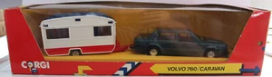 CORGI Little & Large Volvo & Caravan 1985 raro set come nuovo confezione perfetta raro - Foto 1 di 6