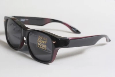 Nuevo protector solar ajustado sobre gafas de sol negras/castillo moda polarizadas M/grandes #BB8 Foto 1 de 4