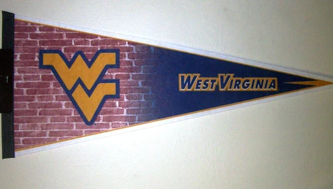 West Virginia Mountaineers Ncaa Full Size 12 x 30" New Pennant - RICO Cover