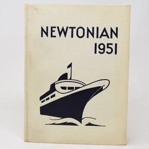 1951 Newtonian Yearbook Newton Massachusetts High School Hardcover Autographs - Bild 1 von 22