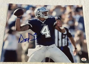 Dak Prescott Signed Dallas Cowboys 8x10 Photo COA - Picture 1 of 9