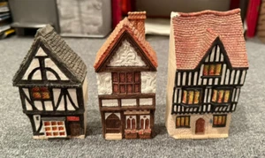 Lilliput Lane Set of 3 Houses #s 1 2 4 Handmade & Handpainted House England Vtg - Picture 1 of 8