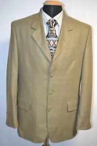 Croft & Barrow Men's Olive Silk Wool 2 Front Button Sports Coat Sz 40R - Picture 1 of 11