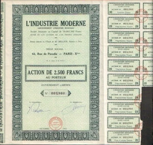 L'INDUSTRIE MODERNE, anciennement L'industrie Musicale (T) - Picture 1 of 1