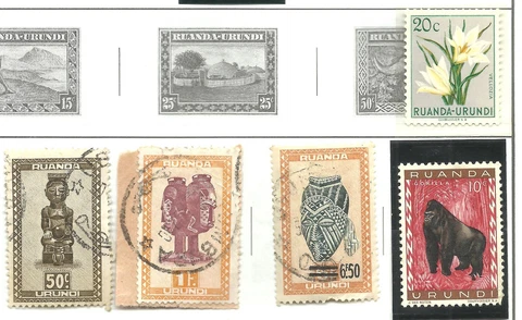 Ruanda Urundi stamps Cover